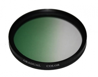 Градиентный зеленый фильтр 67 мм