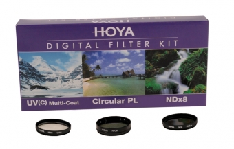 Набор фильтров HOYA 62 мм (UV+CPL+ND8)